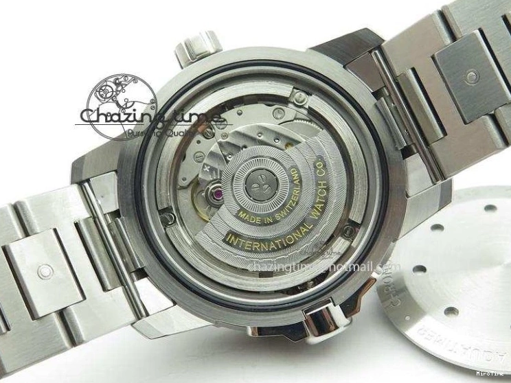 MIROTIME 0720 UrbanStyle Aquatimer Automatic IW329002 V6F 1:1 Best Edition Black Dial On SS Bracelet MIYOTA 7317